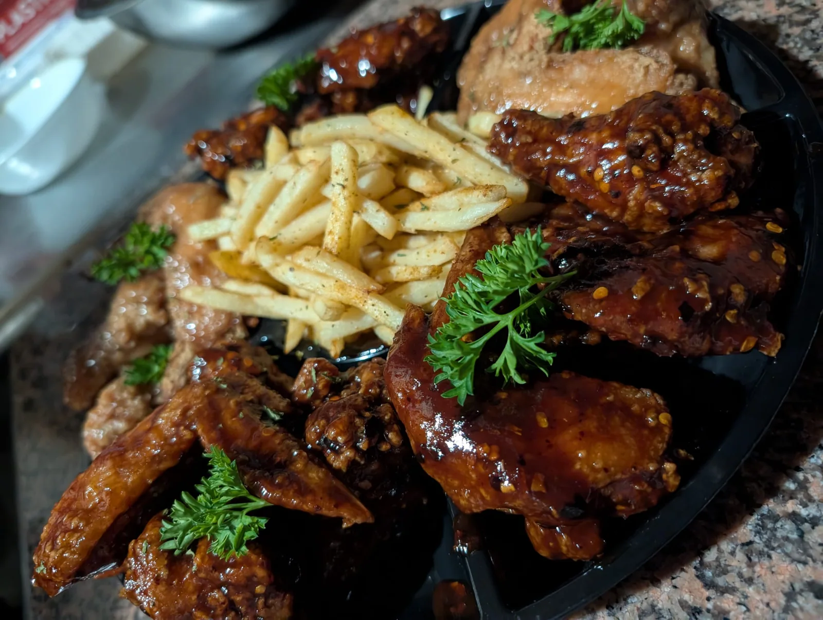 A selection of food prepared at Club VIP